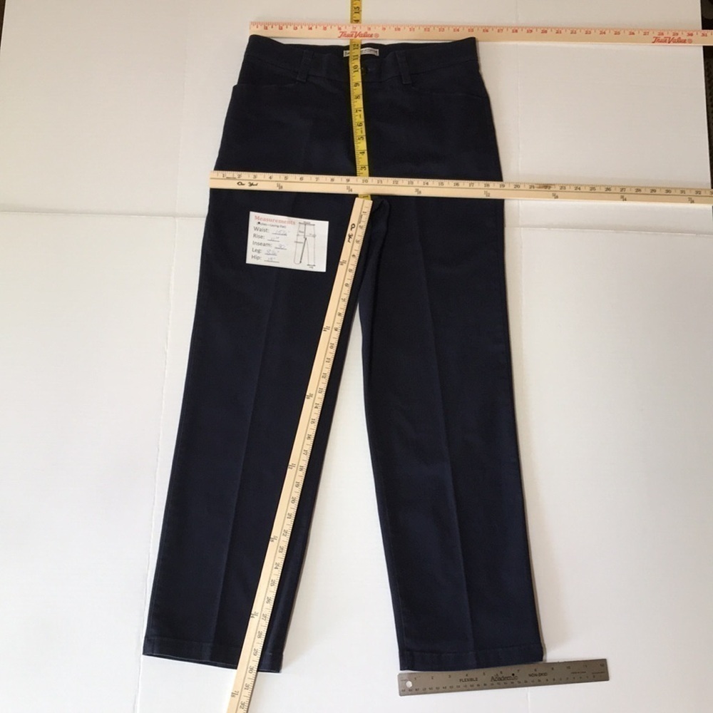 LEE—RELAXED STRAIGHT LEGS—“AT THE WAIST”—Women’s Navy Blue Pants—10Med - Picture 14 of 15